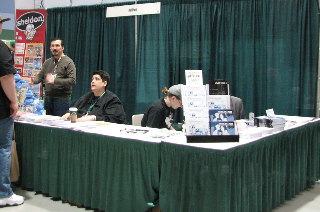Brad Guigar, Scott Kurtz and Mary Cagle