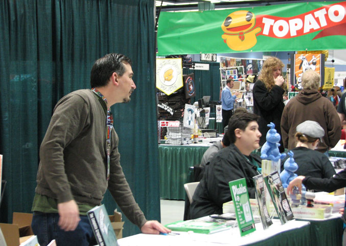 Brad Guigar, Scott Kurtz, and Mary Cagle