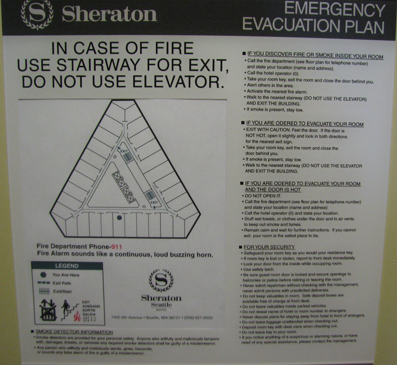 IF YOU ARE ODERED TO EVACUATE YOUR ROOM